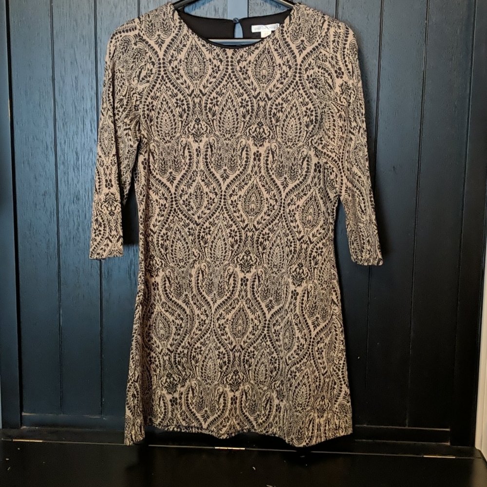 Brocade 3/4 length dress